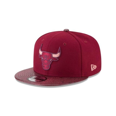 Sapca New Era Chicago Bulls NBA Snakeskin 9FIFTY Snapback - Rosii